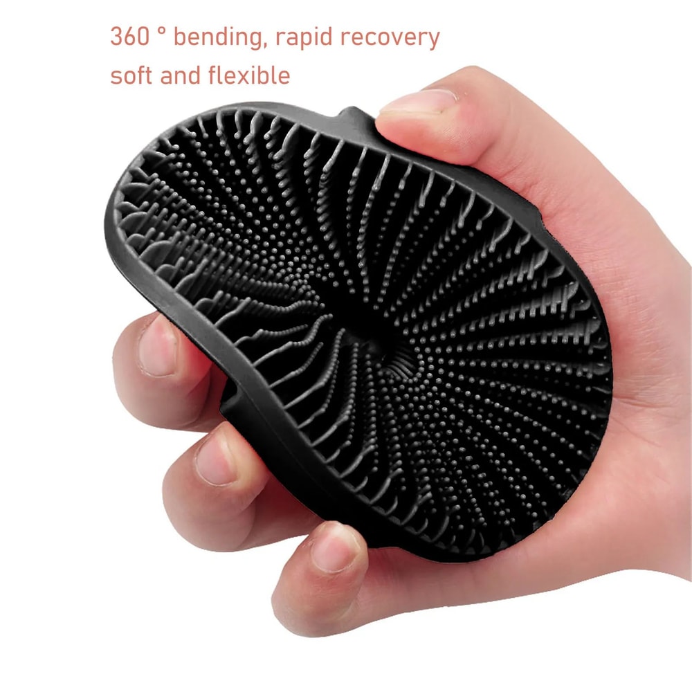 SilkyClean Silicone Body Scrubber Gentle Exfoliating Bath Brush For Smooth Radiant Skin 2