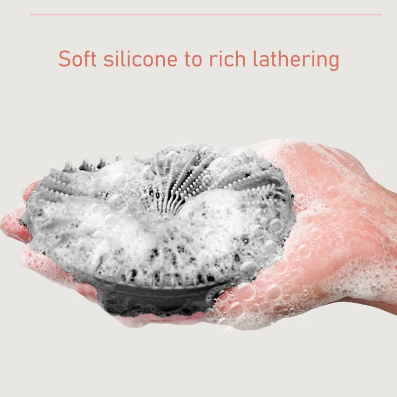 SilkyClean Silicone Body Scrubber Gentle Exfoliating Bath Brush For Smooth Radiant Skin 3