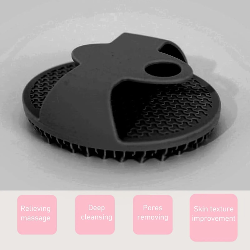SilkyClean Silicone Body Scrubber Gentle Exfoliating Bath Brush For Smooth Radiant Skin 4