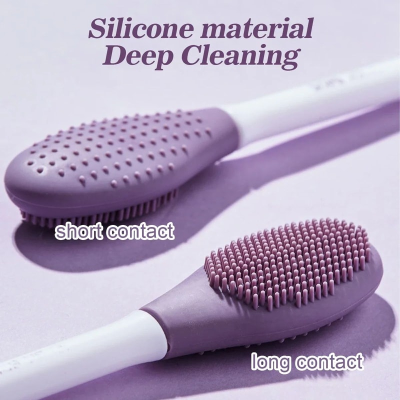 2in1 Silicone Facial Cleansing Brush Mask Applicator For Deep Pore Care 1