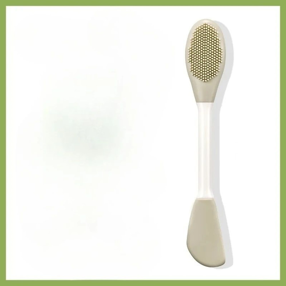 2in1 Silicone Facial Cleansing Brush Mask Applicator For Deep Pore Care 9