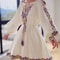 Embroidered Chiffon Dress With Lantern Sleeves Elegant Beach Style Dress KneeLength Y2K Spring Dre 5