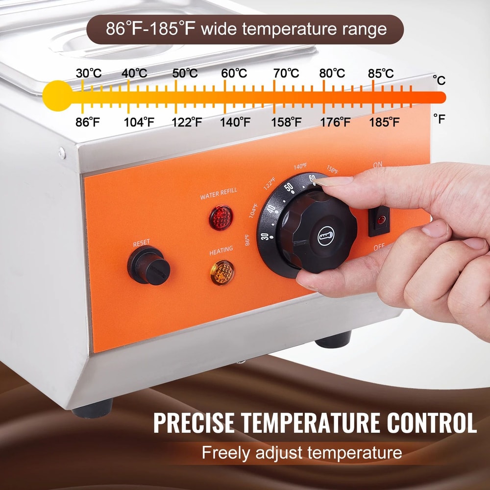 SucceBuy Professional Chocolate Tempering Machine With 23 Tanks Electric Chocolate Melting Pot For 2