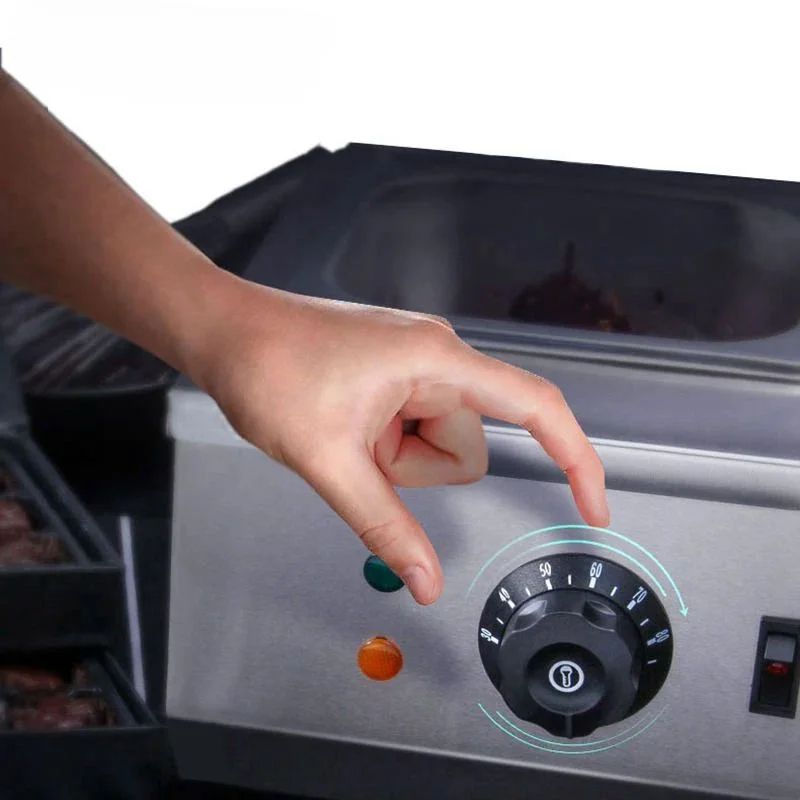 Commercial Double Tank Chocolate Melting Machine Electric Chocolate Dipping Warmer For Bakeries D 5