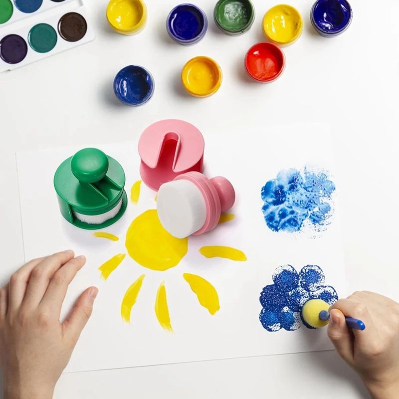 FlatTop Ink Blending Brushes Set 8 ColorCoded Craft Ink Blender Brushes For Smooth Card Making Pa 2