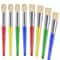 ChubbyGrip Kids Paint Brushes Set 8 Pcs Washable Toddler Preschool Paint Brushes 0