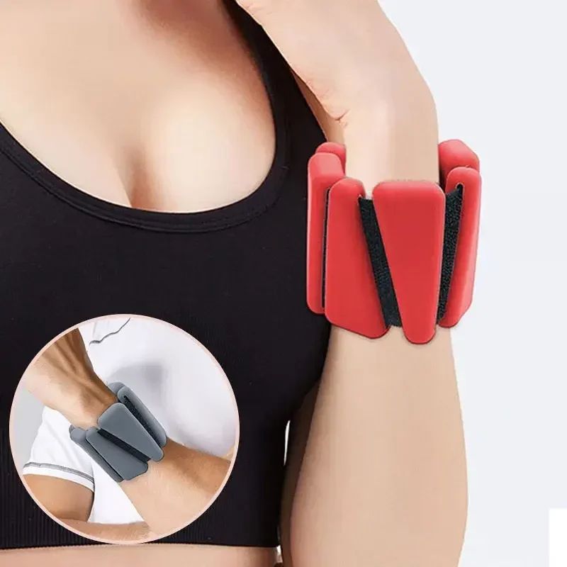 FlexFit Silicone Wrist Weights Adjustable Fitness Bands For Yoga Walking Strength Training 3