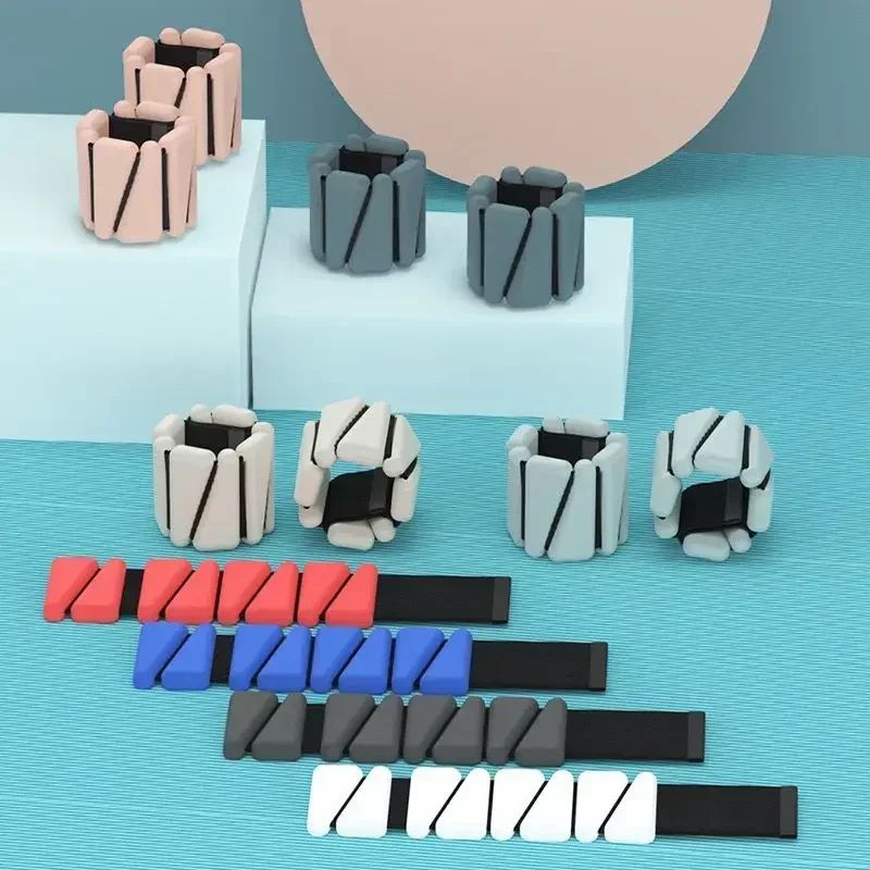 FlexFit Silicone Wrist Weights Adjustable Fitness Bands For Yoga Walking Strength Training 5