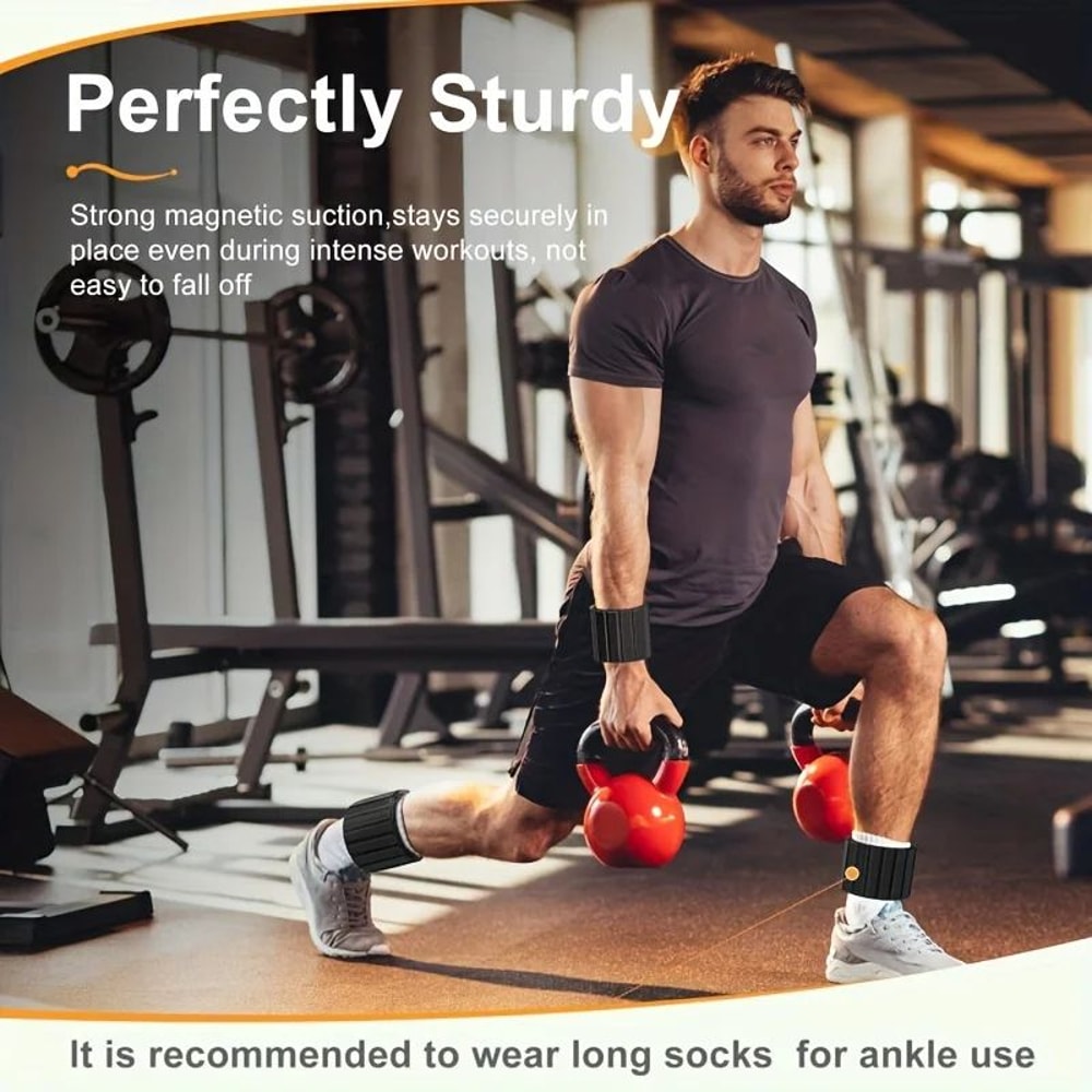 Magnetic Wrist Weights Ankle Weights Set Adjustable Wearable Weights For Yoga Walking Pilates 1