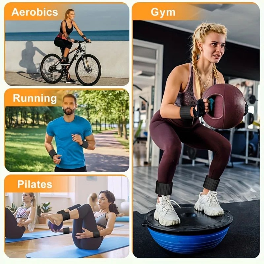 Magnetic Wrist Weights Ankle Weights Set Adjustable Wearable Weights For Yoga Walking Pilates 5