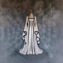 victorian-inspired vintage halloween dress for women – renaissance gothic maxi gown