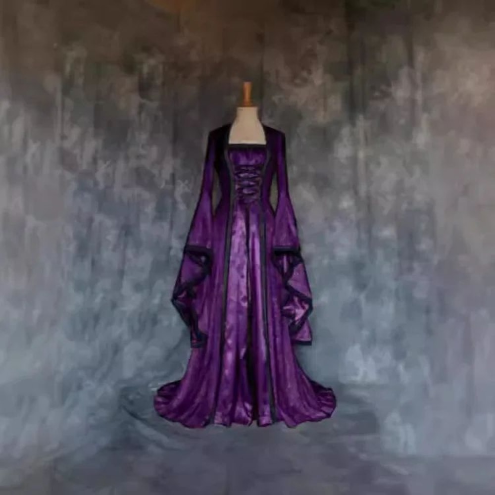 VictorianInspired Vintage Halloween Dress For Women Renaissance Gothic Maxi Gown 1
