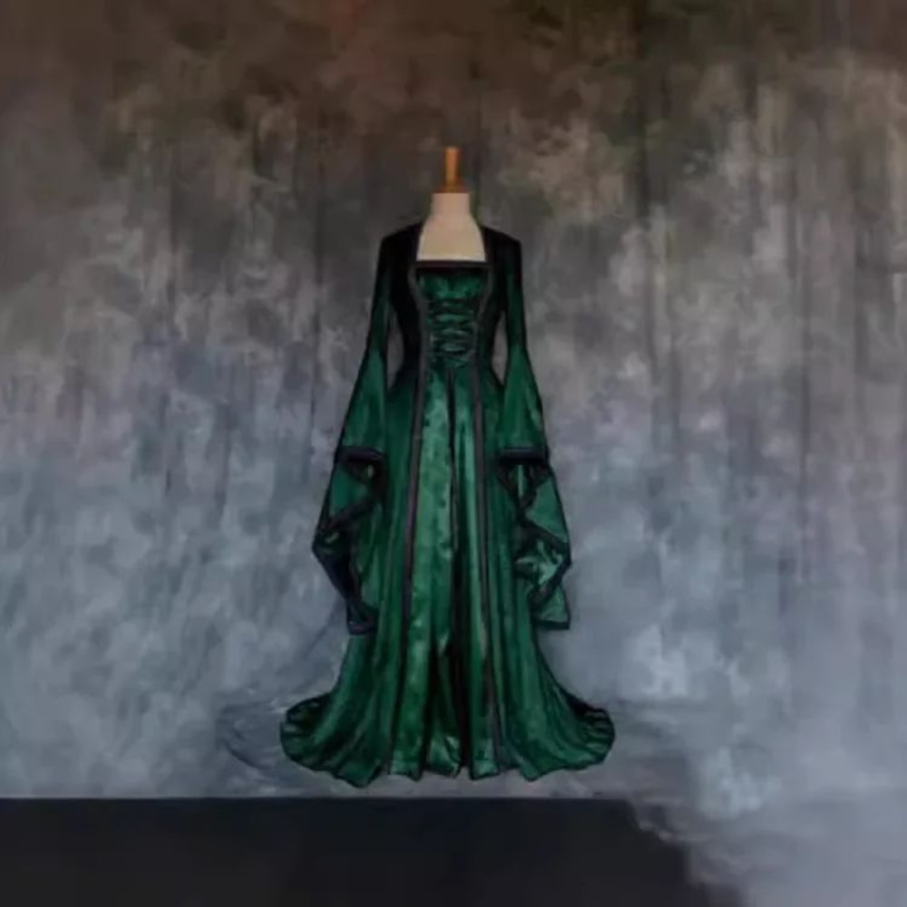 VictorianInspired Vintage Halloween Dress For Women Renaissance Gothic Maxi Gown 3