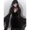 Midnight Elegance Black Gothic Dress Slim Gothic Bodycon Dress For Vintage Goth Harajuku Style 0