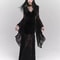 Midnight Elegance Black Gothic Dress Slim Gothic Bodycon Dress For Vintage Goth Harajuku Style 1