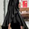 Elegant High Waist Mermaid Skirt With Lace Belt Irregular Hem Fishtail Midi Skirt For Women 0
