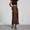 Elegant HighWaist Satin Midi Skirt Versatile Solid Color Womens Satin Skirt With Silky Flowing Tex 3