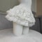 Cloud Ballet White Mini Skirt For Women High Waisted Fluffy Tutu Skirt 1