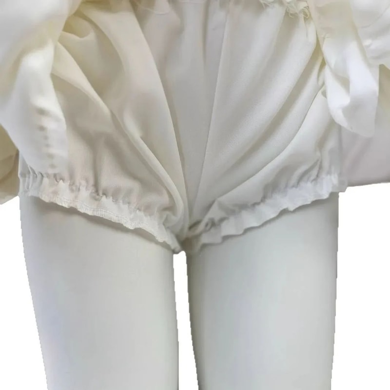 Cloud Ballet White Mini Skirt For Women High Waisted Fluffy Tutu Skirt 3