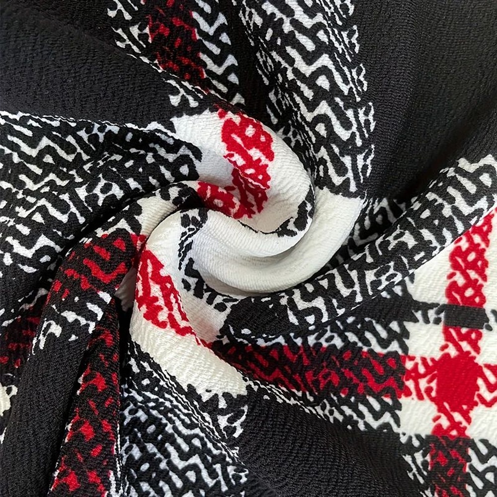 Plus Size Plaid Mini Skirt For Women Green HighWaist Office Streetwear 3