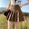 Classic High Waist Pleated Mini Skirt ALine JK Style Summer Skirt For Women 11