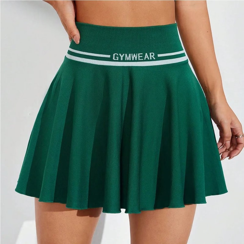 Womens QuickDry Tennis Skirt Seamless Stretch Badminton Skirt 3