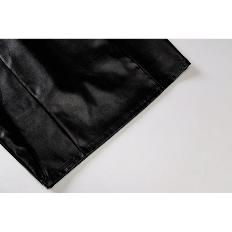 Midnight Muse Strapless PU Leather Bodycon Mini Dress 15