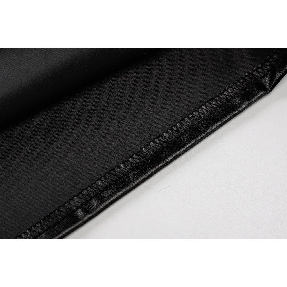 Midnight Muse Strapless PU Leather Bodycon Mini Dress 16