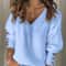 ComfortEase Plus Size VNeck Sweater Soft Ribbed Knit Oversized Pullover For Women 0