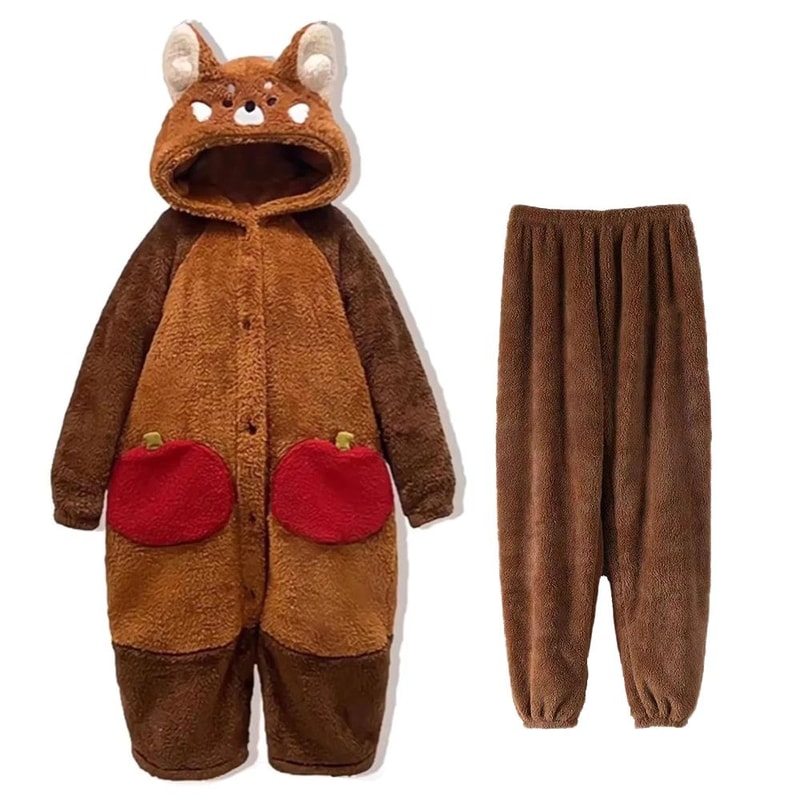 Raccoon Kigurumi Onesie Cozy Adult Animal Onesie Pajama Costume For Cosplay Winter Lounging 2