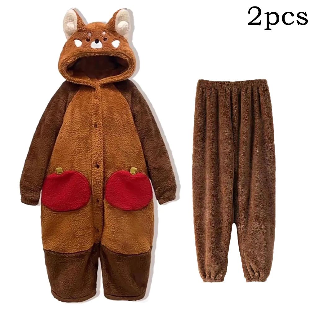 Raccoon Kigurumi Onesie Cozy Adult Animal Onesie Pajama Costume For Cosplay Winter Lounging 9