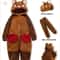 Raccoon Kigurumi Onesie Cozy Adult Animal Onesie Pajama Costume For Cosplay Winter Lounging 0
