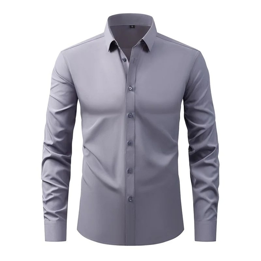 Classic Comfort Mens ButtonDown Shirt Lightweight Long Sleeve Casual Vacation Style 7