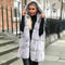 LuxeWarm Hooded Faux Fur Vest For Women Cozy Winter Sleeveless Vest Jacket 0