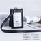 Premium Leather Credit Card Holder With Neck Lanyard Slim ID Card Holder Wallet For 5 Cards 6