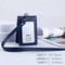 Premium Leather Credit Card Holder With Neck Lanyard Slim ID Card Holder Wallet For 5 Cards 8