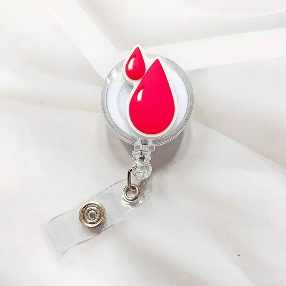 Cartoon Nurse Retractable Badge Reel ID Badge Holder For Doctors Students And Staff 4