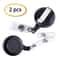 SecurePull Retractable Badge Reel With Belt Clip Durable ID Badge Holder For Office School Employ 0