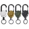 Heavy Duty Retractable Keychain With Steel Wire And Carabiner Clip 0