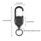 Heavy Duty Retractable Keychain With Steel Wire And Carabiner Clip 3