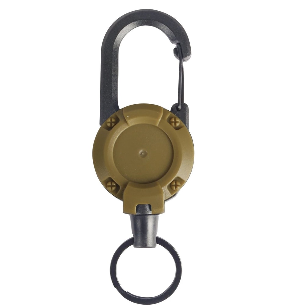 Heavy Duty Retractable Keychain With Steel Wire And Carabiner Clip 9