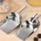 2Piece Stainless Steel Food Scoop Set For Flour Candy And Dry Goods 0