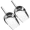 2Piece Stainless Steel Food Scoop Set For Flour Candy And Dry Goods 3
