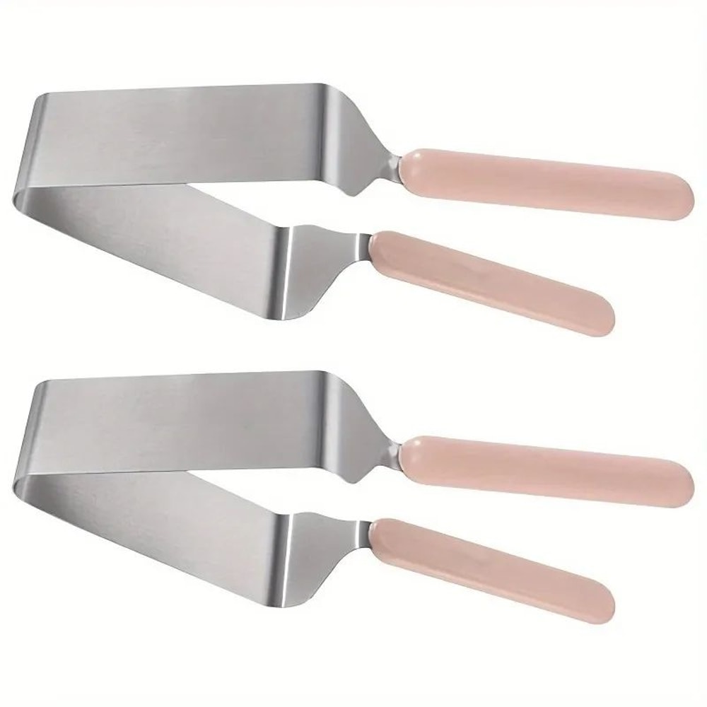 PrecisionSlice Stainless Steel Cake Lifter Set Triangle Cake Server Layer Separator Tools 4