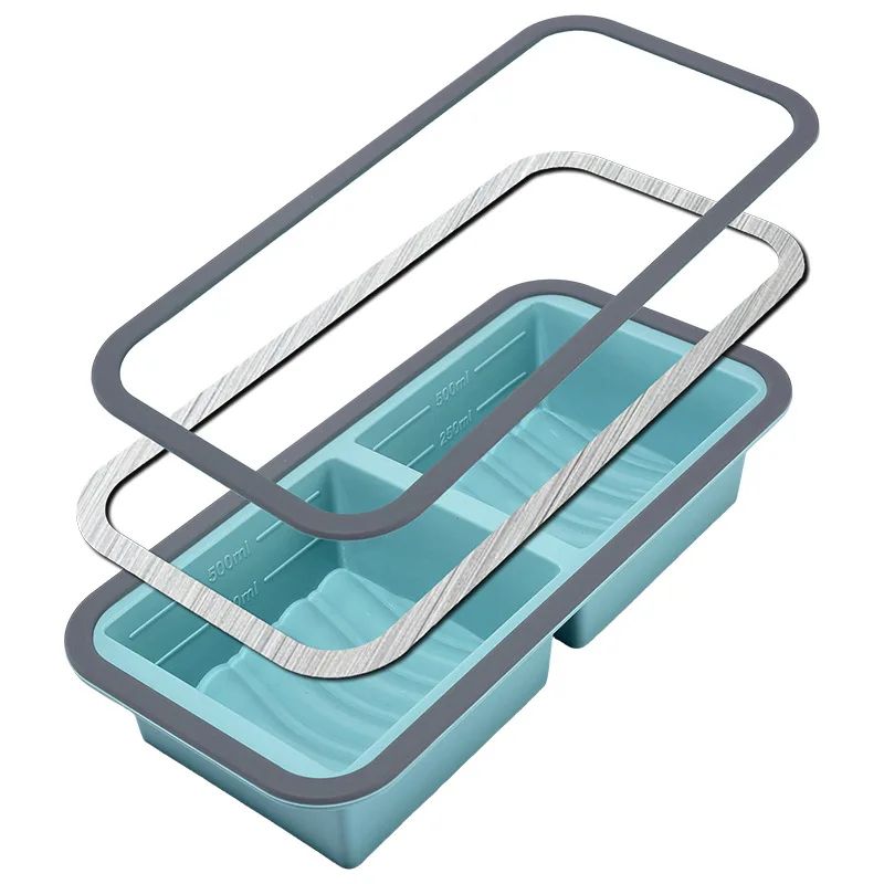 PortionPro Silicone Freezer Tray With Lid For Meal Prep Soup Cubes 4