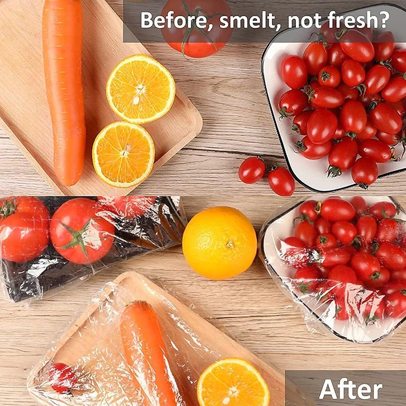 FreshSeal Elastic Food Covers Reusable Disposable Bowl Storage Lids 2