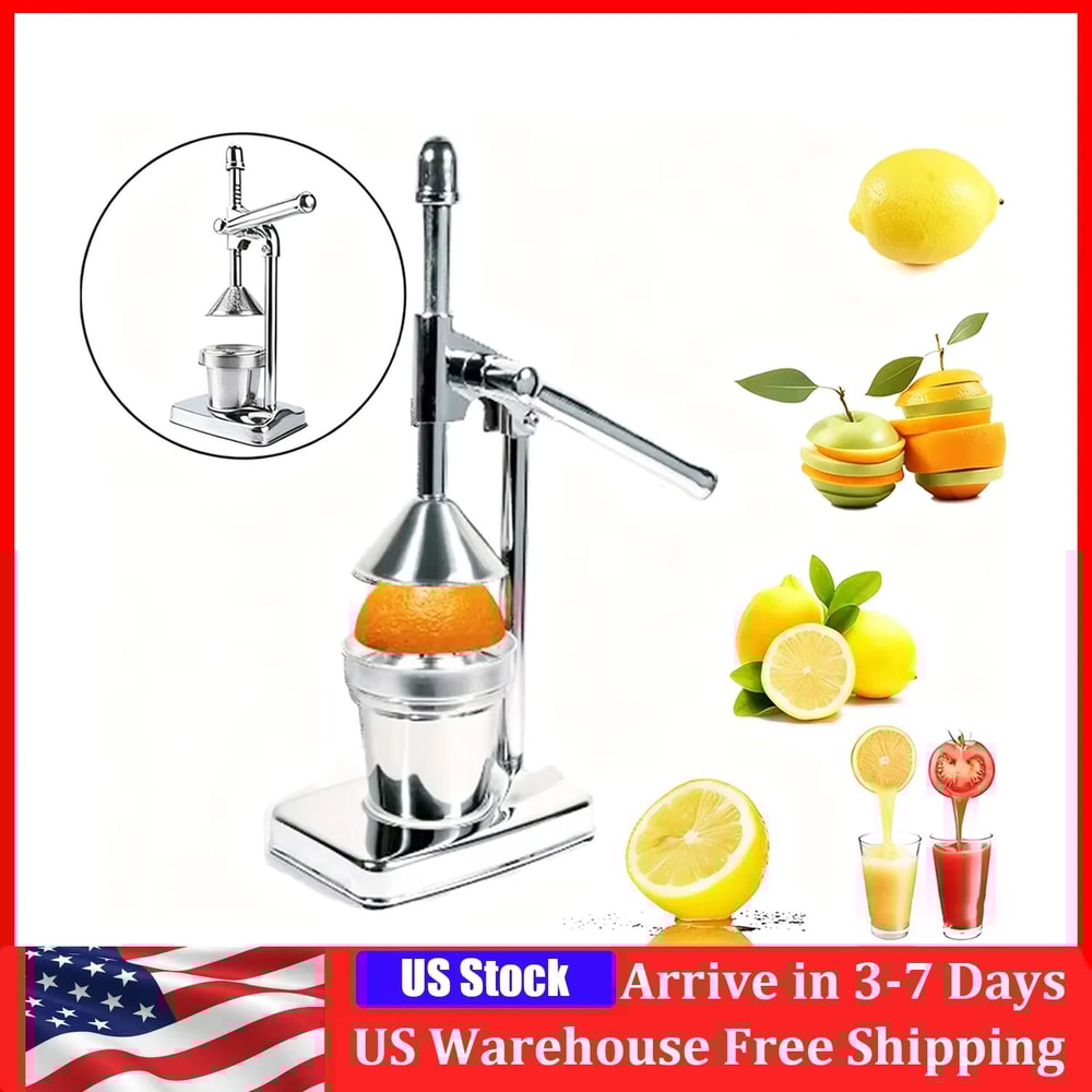 FreshPress Pro Stainless Steel Manual Citrus Juicer HeavyDuty Handheld Fruit Squeezer For Fresh Ju 0