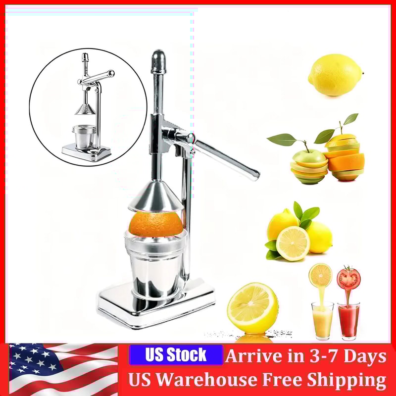 FreshPress Pro Stainless Steel Manual Citrus Juicer HeavyDuty Handheld Fruit Squeezer For Fresh Ju 0