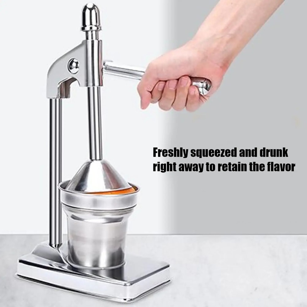 FreshPress Pro Stainless Steel Manual Citrus Juicer HeavyDuty Handheld Fruit Squeezer For Fresh Ju 1