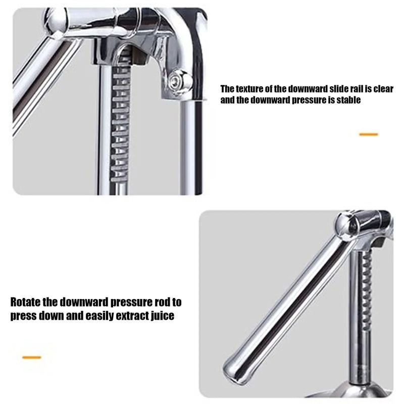 FreshPress Pro Stainless Steel Manual Citrus Juicer HeavyDuty Handheld Fruit Squeezer For Fresh Ju 4